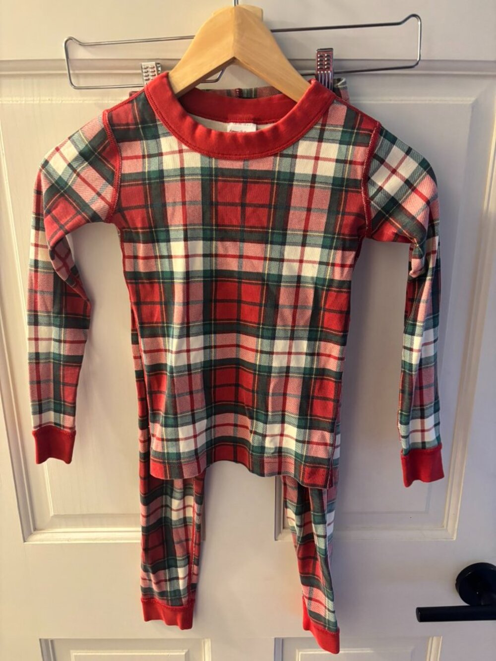 Hanna Andersson Plaid Holiday Pajama Set size 6-7